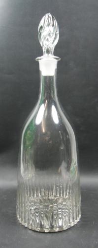 Taper shaped magnum glass decanter, France circa 1830