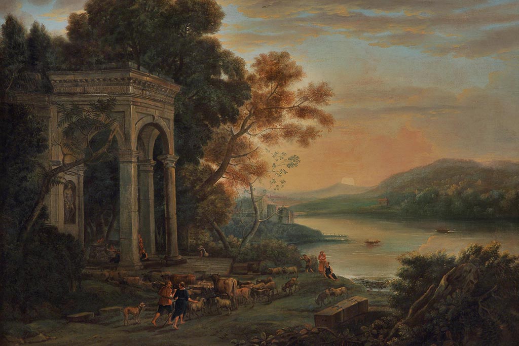 Classical Landscape with the Temple of Bacchus