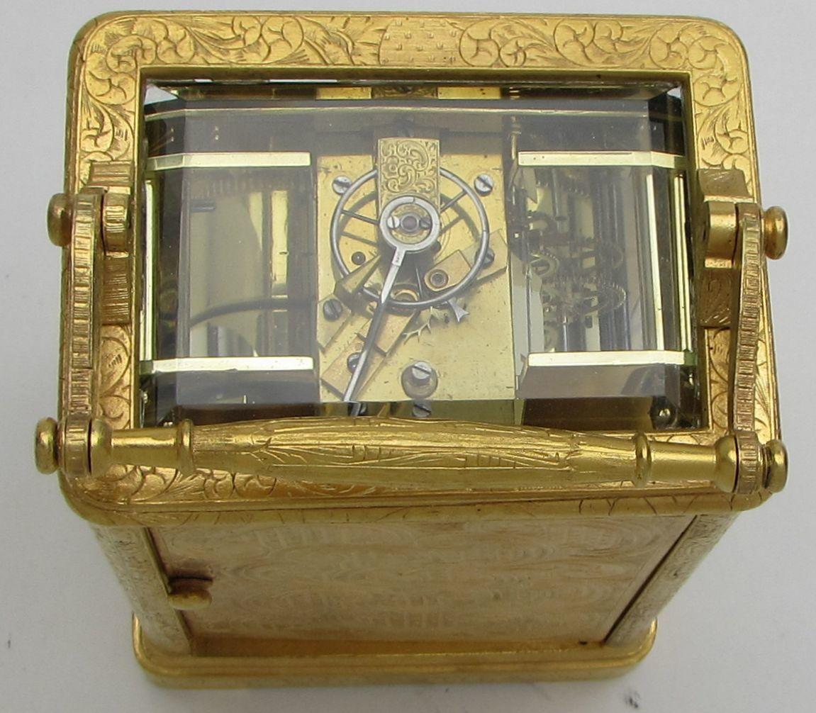 Stevenard Boulogne: An engraved carriage clock 