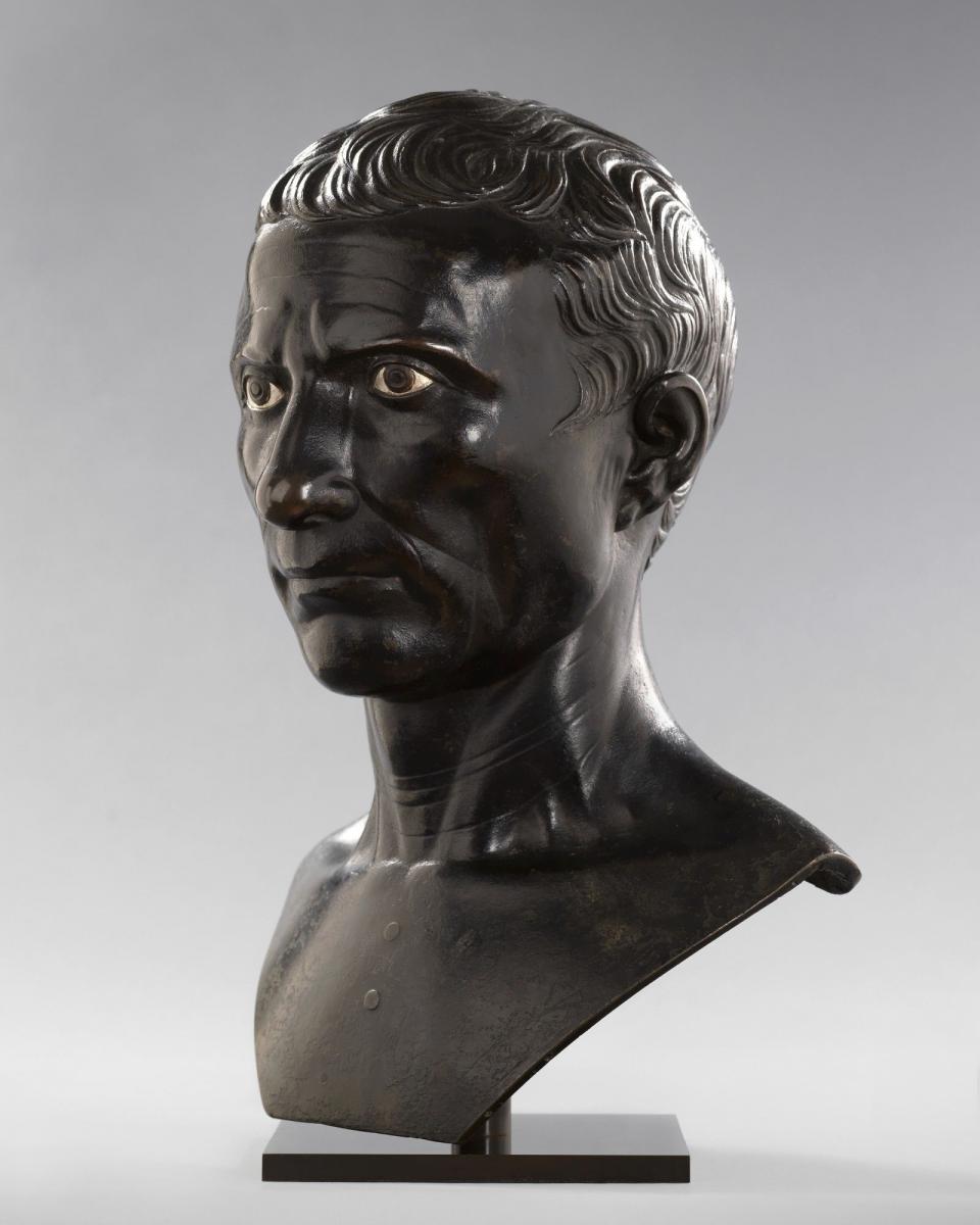 Bust of the Augustan Julius Caesar  Workshop of Pier Jacopo Alari-Bonacolsi, called L’Antico (Mantua c. 1460 – 1528 Gazzuolo)  B