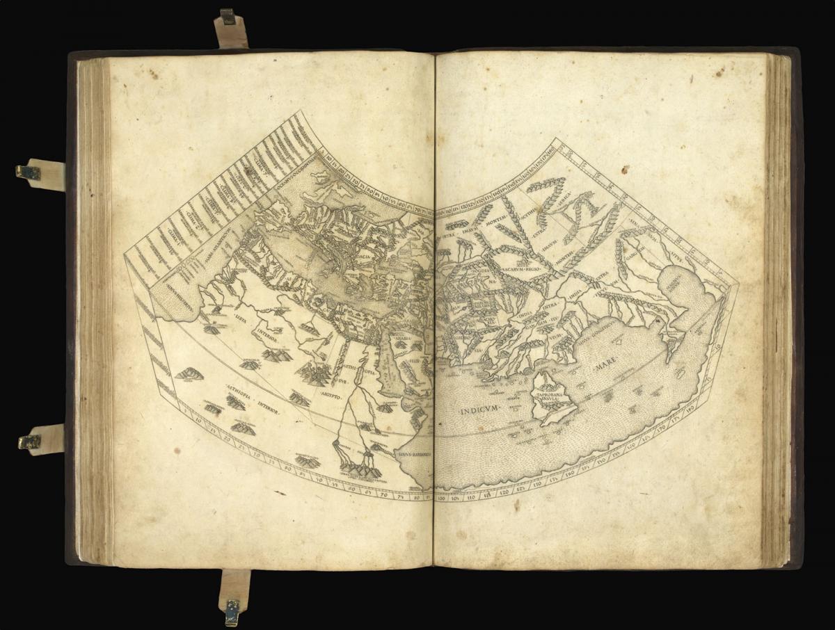 Second Rome edition with the "finest Ptolemaic plates produced until Gerard Mercator"