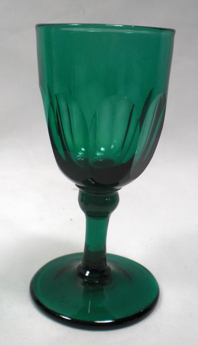 Bristol green wine glasses