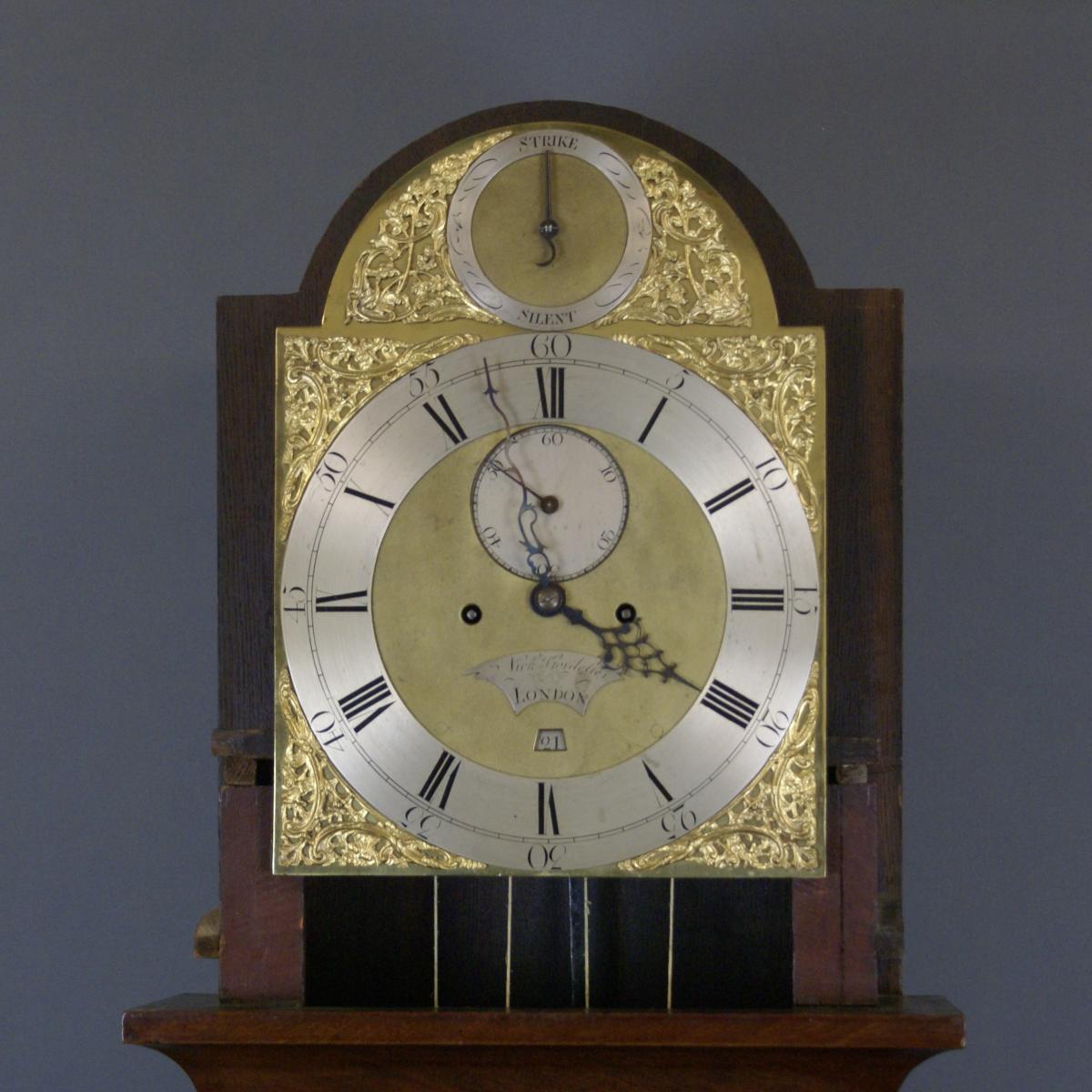 18th Century mahogany long case clock