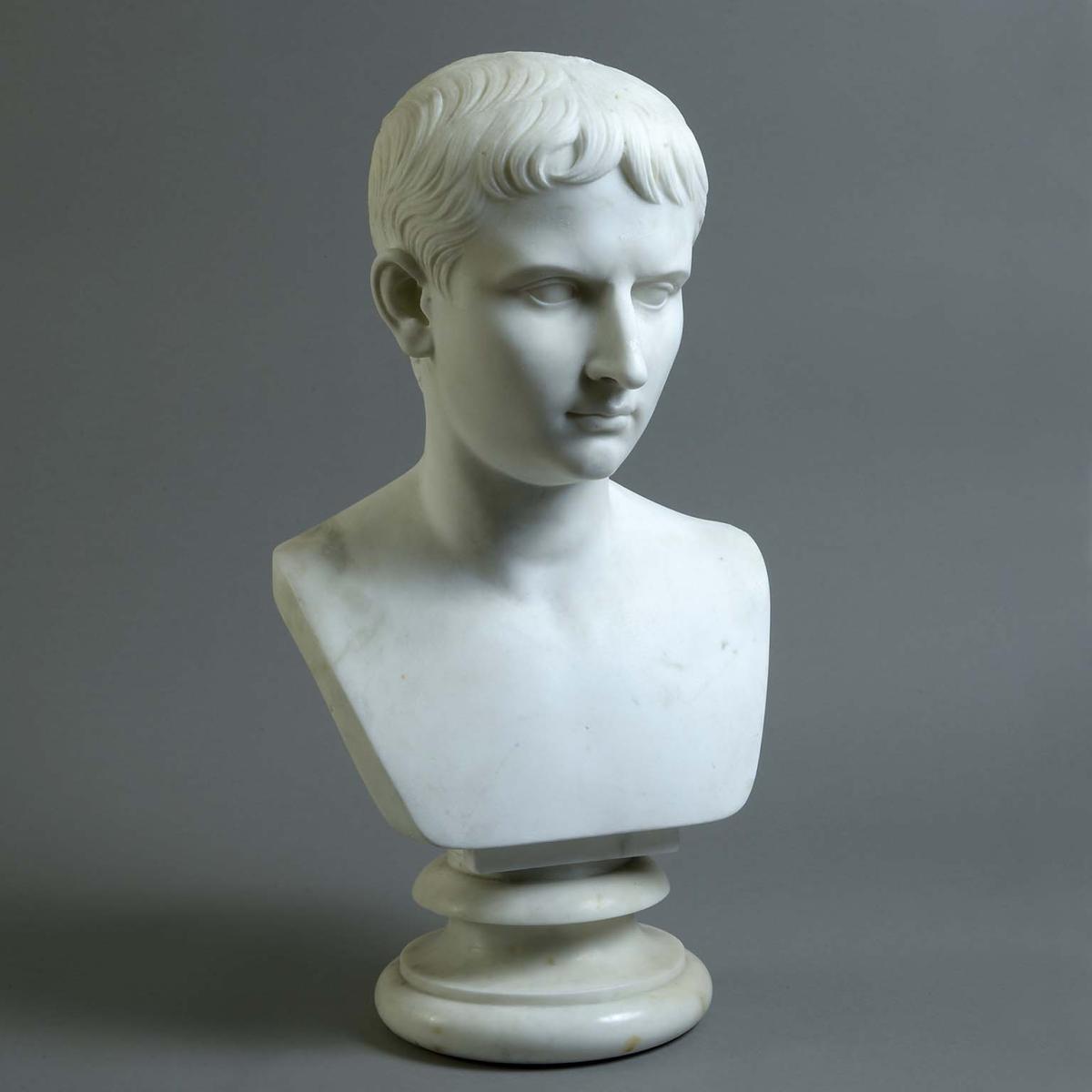 Marble Bust of Young Augustus