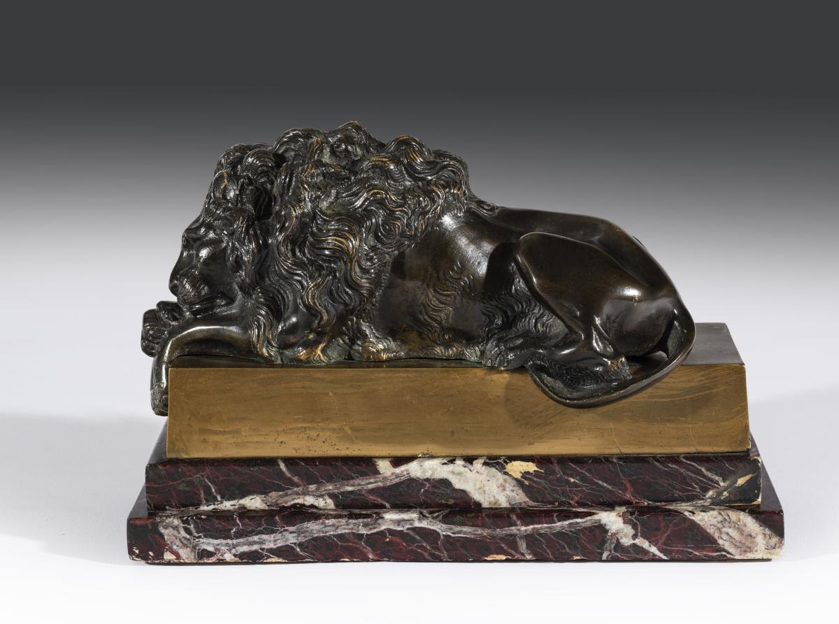 Superb 19th Century 'Grand Tour' Souvenir of a Canova Lion