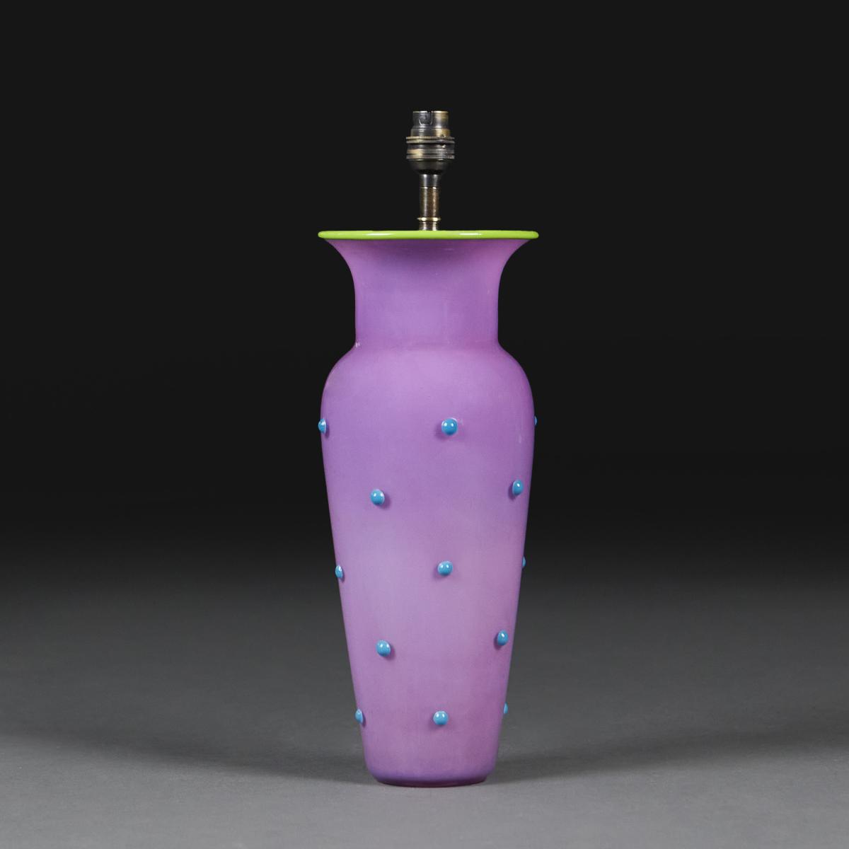 Lilac Murano Glass Vase