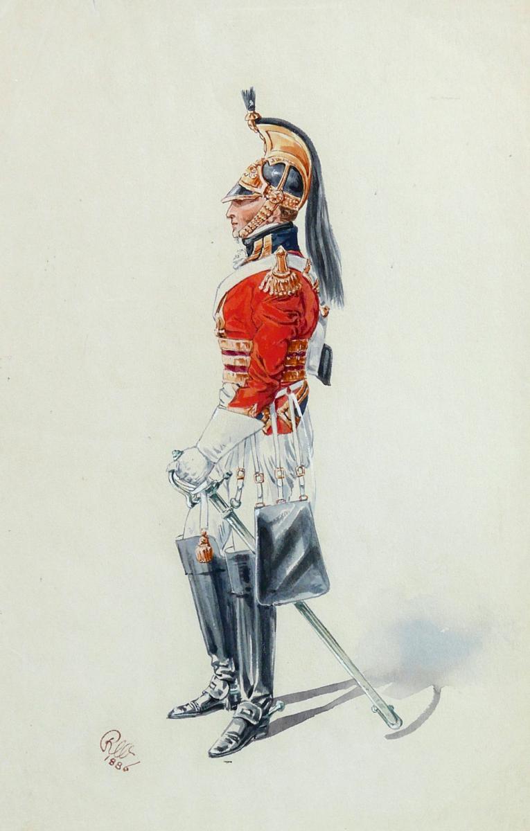 Victorian Study of an Officer of the 1st (King’s) Dragoon Guards (1815), 1886