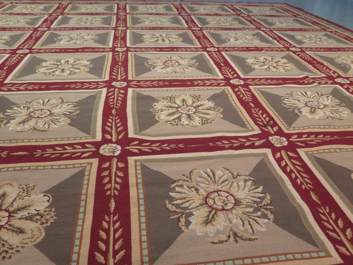 Large Vintage Needlepoint Carpet of Robert Adam Design