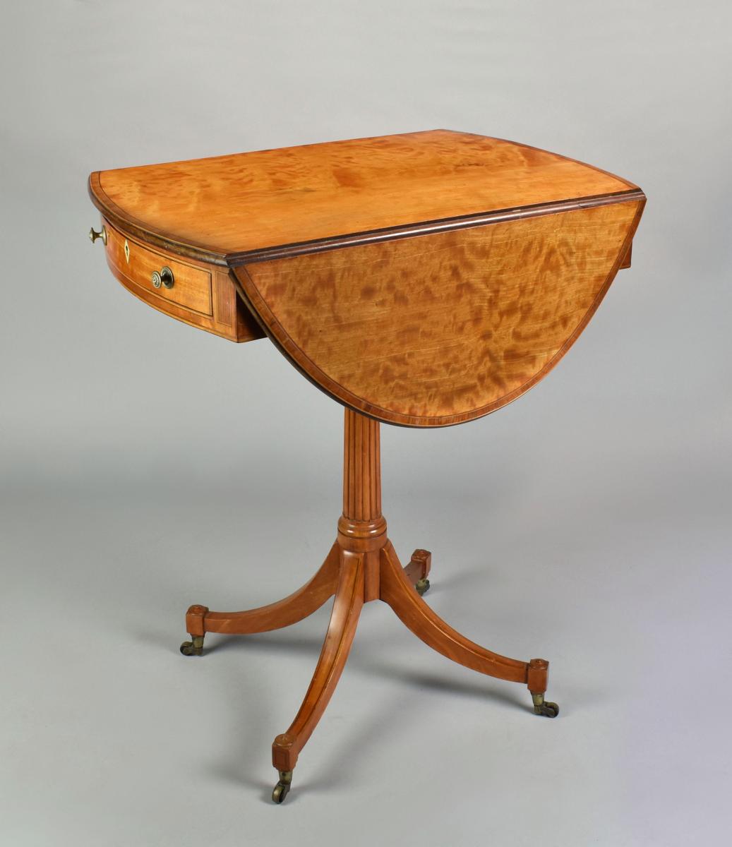 A diminutive Sheraton satinwood Pembroke table, c.1790