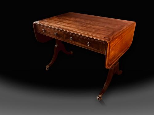 George III rosewood sofa table by Gillows