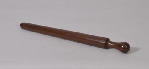 S/1209 19th Century Mahogany Ringlet Curling Stick