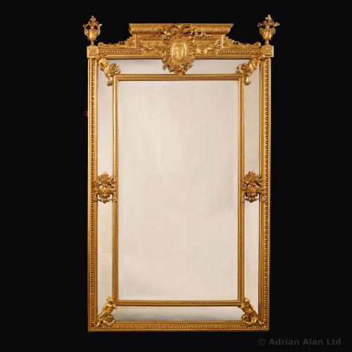 Louis XVI Style Giltwood Mirror - © Adrian Alan Ltd, Fine Arts and Antiques