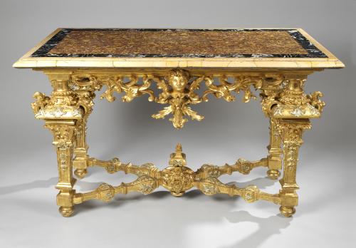 An Italian Giltwood Console Table Made in Rome,  Circa 1740
