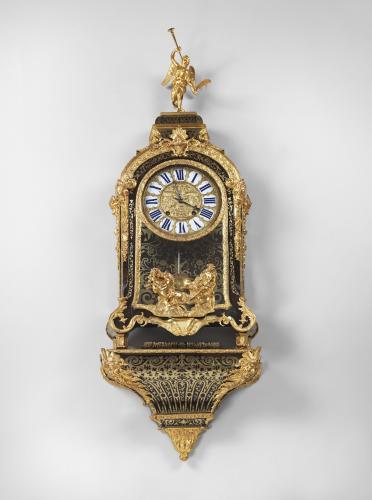 A Louis XIV Ormolu-Mounted Brass and Tortoiseshell Boulle Marquetry Stricking Bracket Clock by Le Siamois, Paris Circa 1720