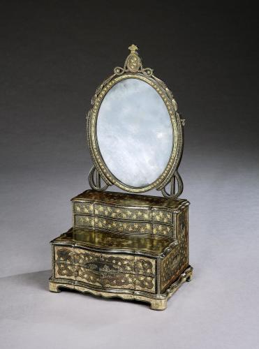 An early 19th century Chinese lacquer dressing mirror