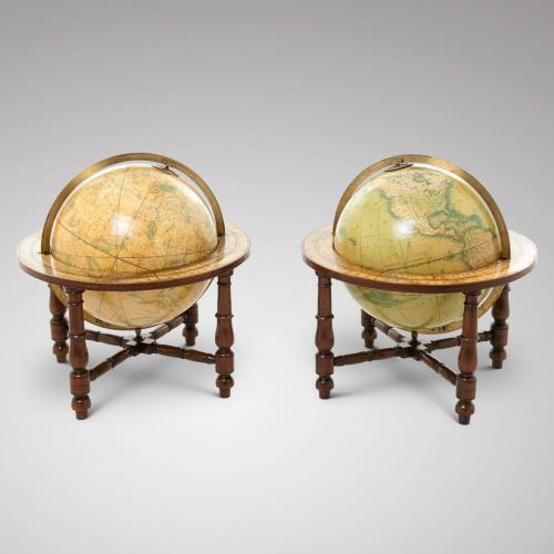 Mid 19th Century Globes by Wyld, London, 1847