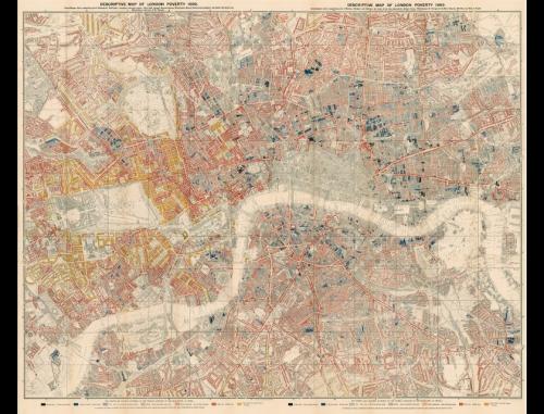 Charles Booth Descriptive Map of London Poverty