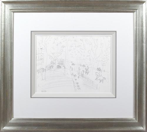 Raoul Dufy (French 1877-1923) La Promenade Au Bois De Boulogue