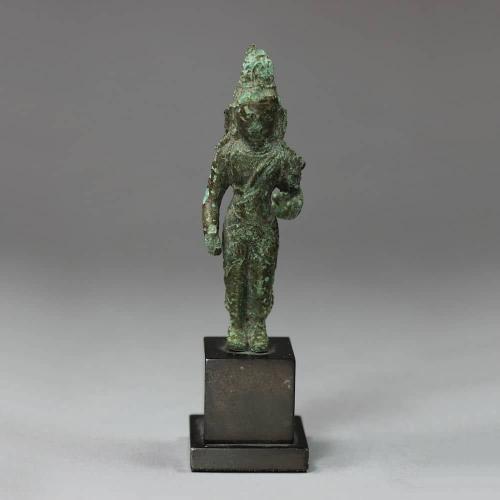 Thai bronze standing figure of Avalokitsvara, 8th century