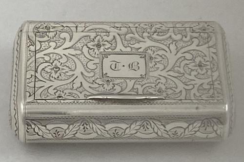Antique Silver George III Snuff Box