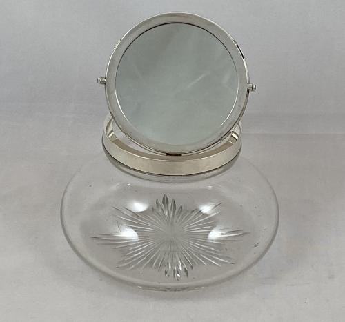 John Grinsell silver bowl Jar dressing table 1908