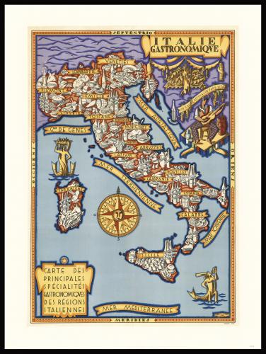Culinary map of Italy