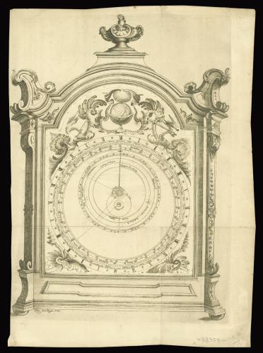 An astronomical clock depicting the Tychonic solar system