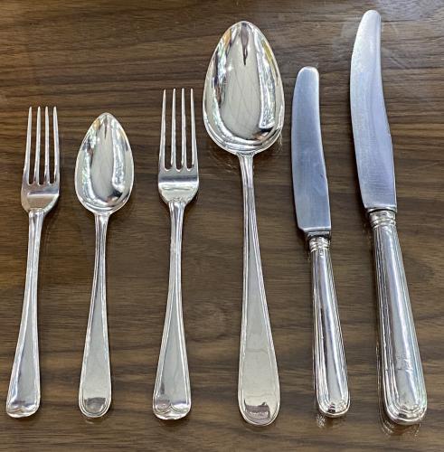 John Pittar Dublin Irish silver cutlery flatware set service 