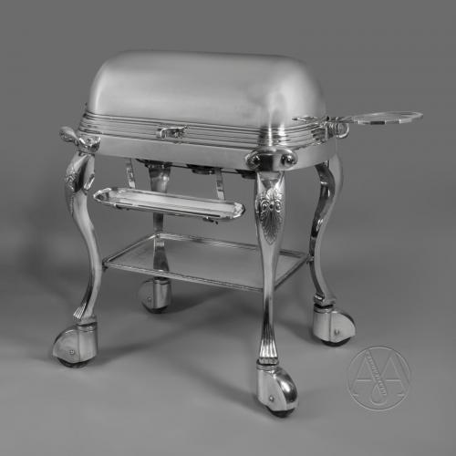 A Silver Plated Roast Beef Trolley Dating From Circa 1910