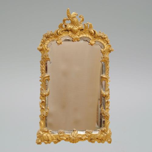 Late 18th Century Continental Carved Gilt Wood Mirror