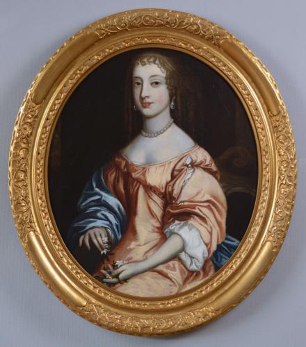 Portrait oil painting of a lady, 17th Century, circle of Sir Peter Lely