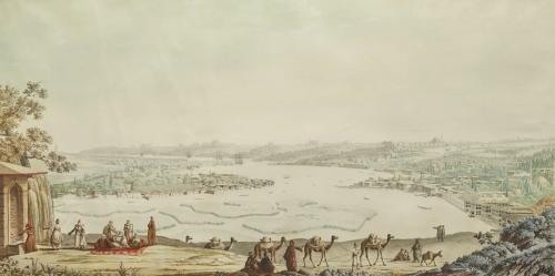 Panoramic View of Constantinople By Antoine-Ignace Melling