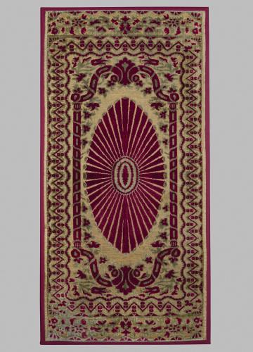 Ottoman Voided Velvet Cushion Cover