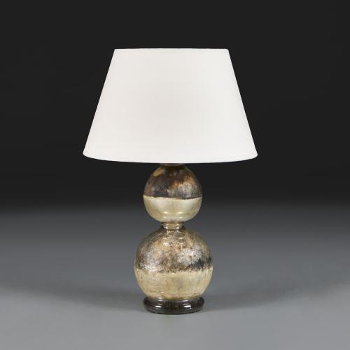 French Mercury Art Glass Vase as a Lamp