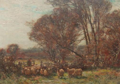 Owen Bowen "The First Sign of Spring" oil painting