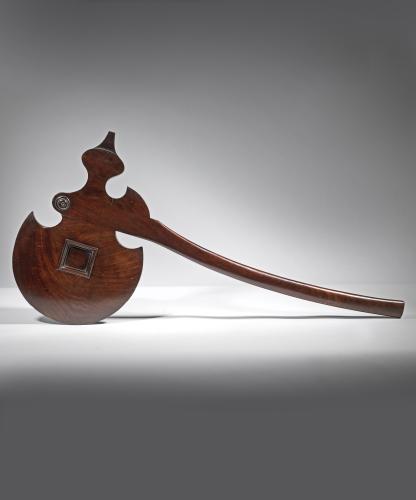 Regency period ceremonial mahogany axe