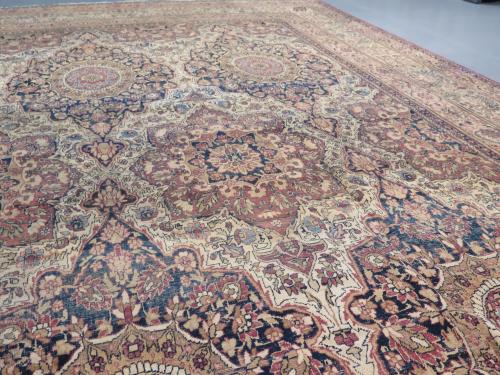 Striking circa 1860 Laver Kirman Carpet