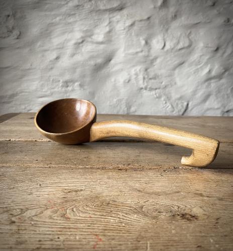 Welsh treen sycamore ladle