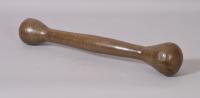 S/2023 Antique Treen 19th Century Beech Double Ended Pestle