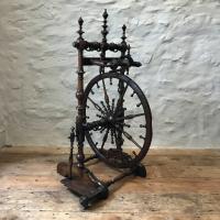Small treen Spinning wheel