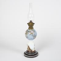 Oil Lamp with Global Shade, circa 1885