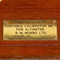 WWII aneroid altimeter calibration pressure chamber, circa 1939