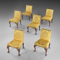 George II Period Mahogany Claw and Ball Sidechairs