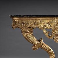 Early 19th Century Serpentine Marble Giltwood Console Table