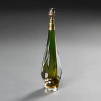 A Green Sommerso Glass Lamp