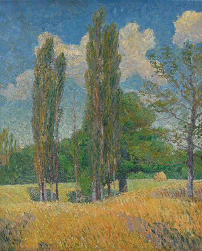Les Peupliers, Painted in 1898 by Gustave Loiseau