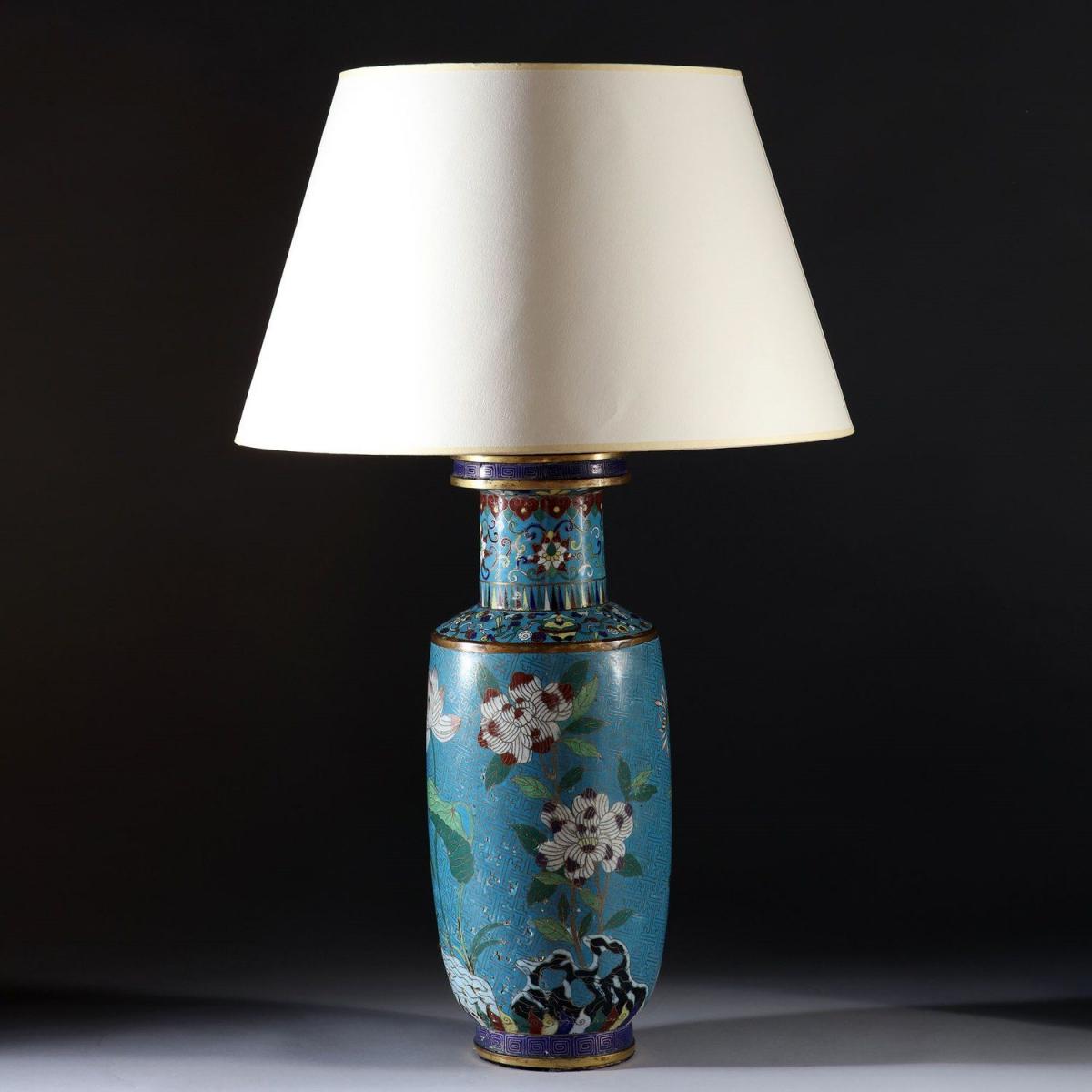 A Fine 19th Century Cloisonne Lamp | BADA