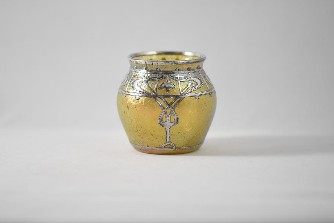 Art Nouveau Loetz silver overlay vase | BADA