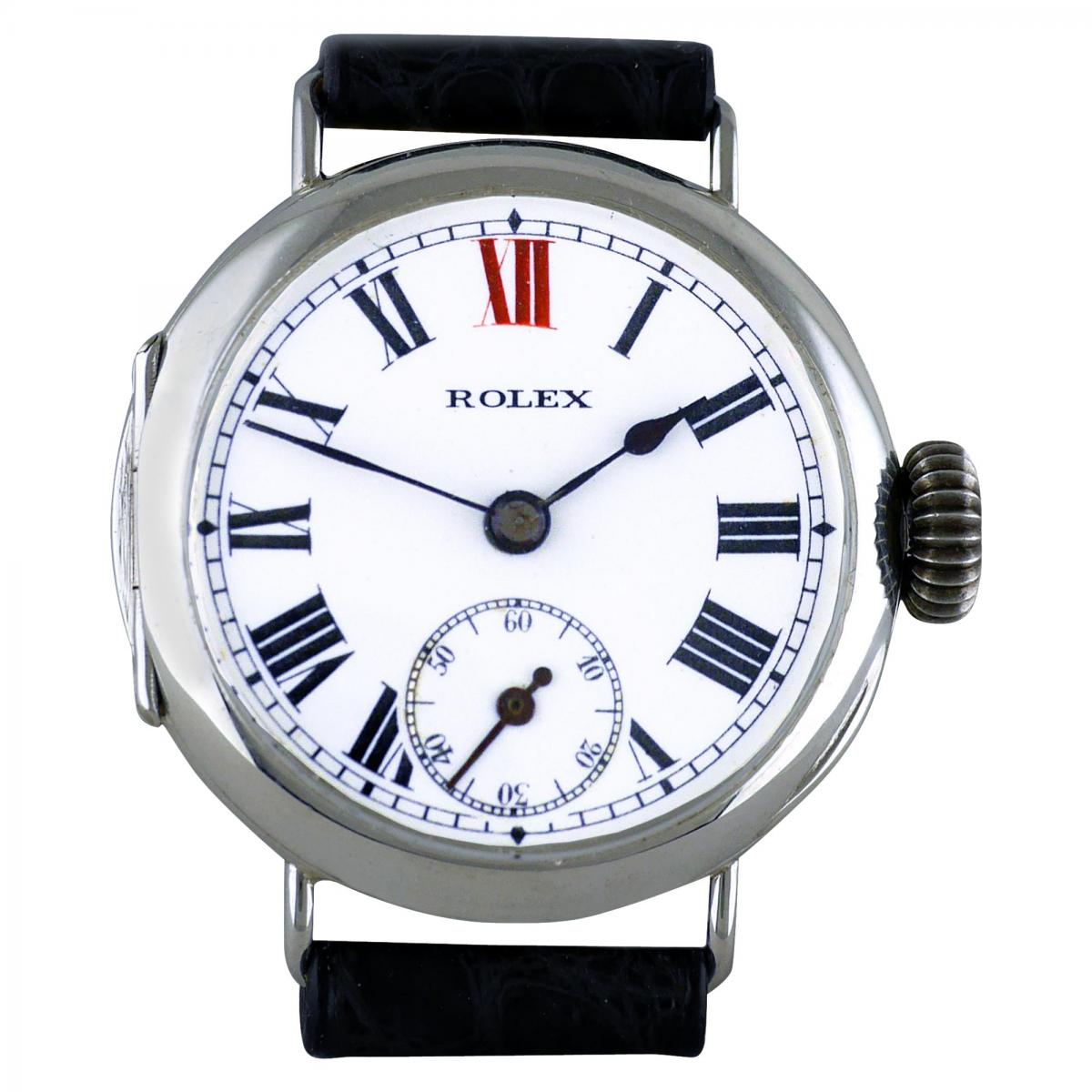 Rolex Silver Officers Trench Watch, 1913 | BADA