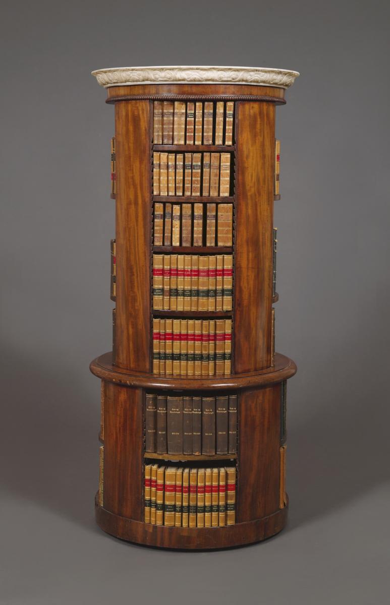 A Most Unusual Mahogany Circular Bookcase | BADA